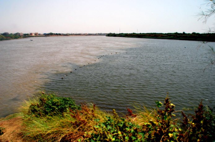 Confluence of the Blue and White Nile, Khartoum, Sudan